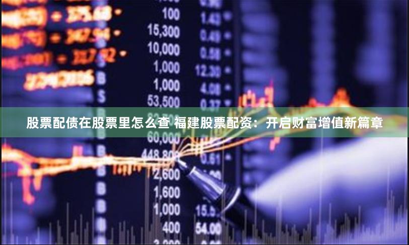 股票配债在股票里怎么查 福建股票配资：开启财富增值新篇章